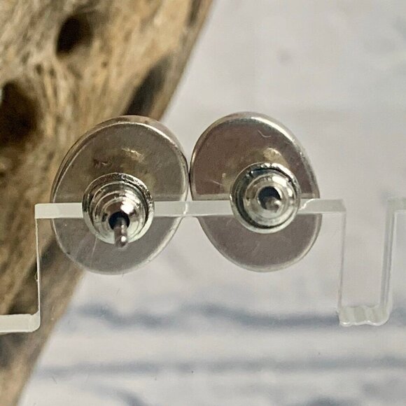 Vintage Carnelian Agate Silver Post Earrings - Picture 4 of 5